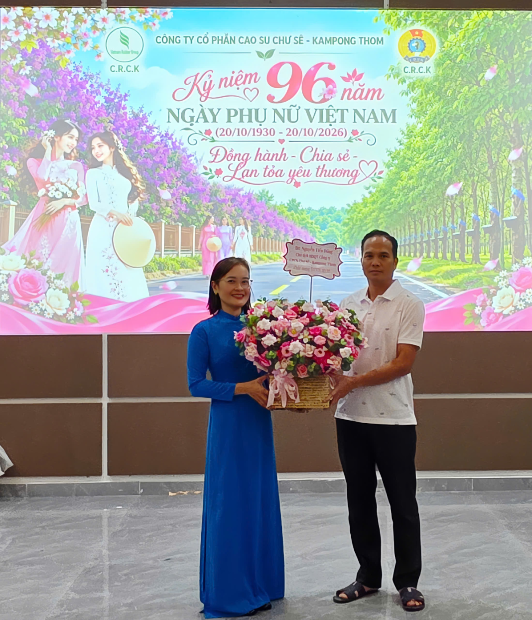 Công ty CPCS Chư Sê – Kampong Thom họp mặt kỷ niệm 96 năm Ngày thành lập Hội Liên hiệp Phụ nữ Việt Nam